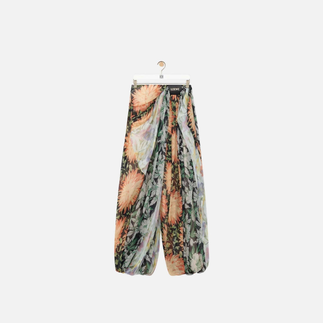 Draped Trousers In Silk