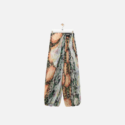 Draped Trousers In Silk