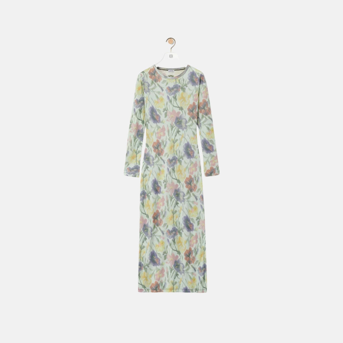 Dress In Silk And Cotton With Glory Floral Print