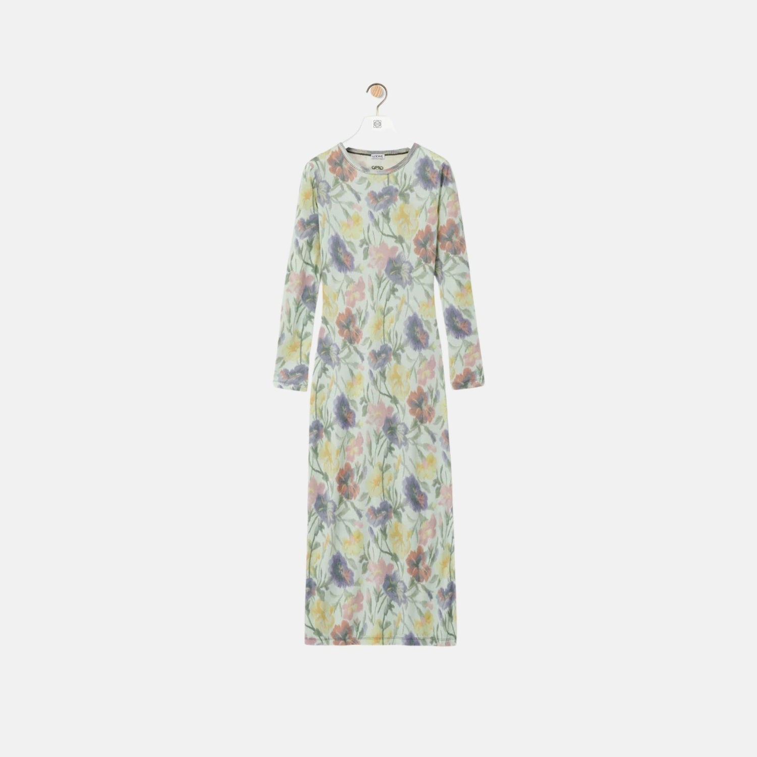 Dress In Silk And Cotton With Glory Floral Print