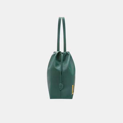Flamenco Logo Tote In Nappa Calfskin