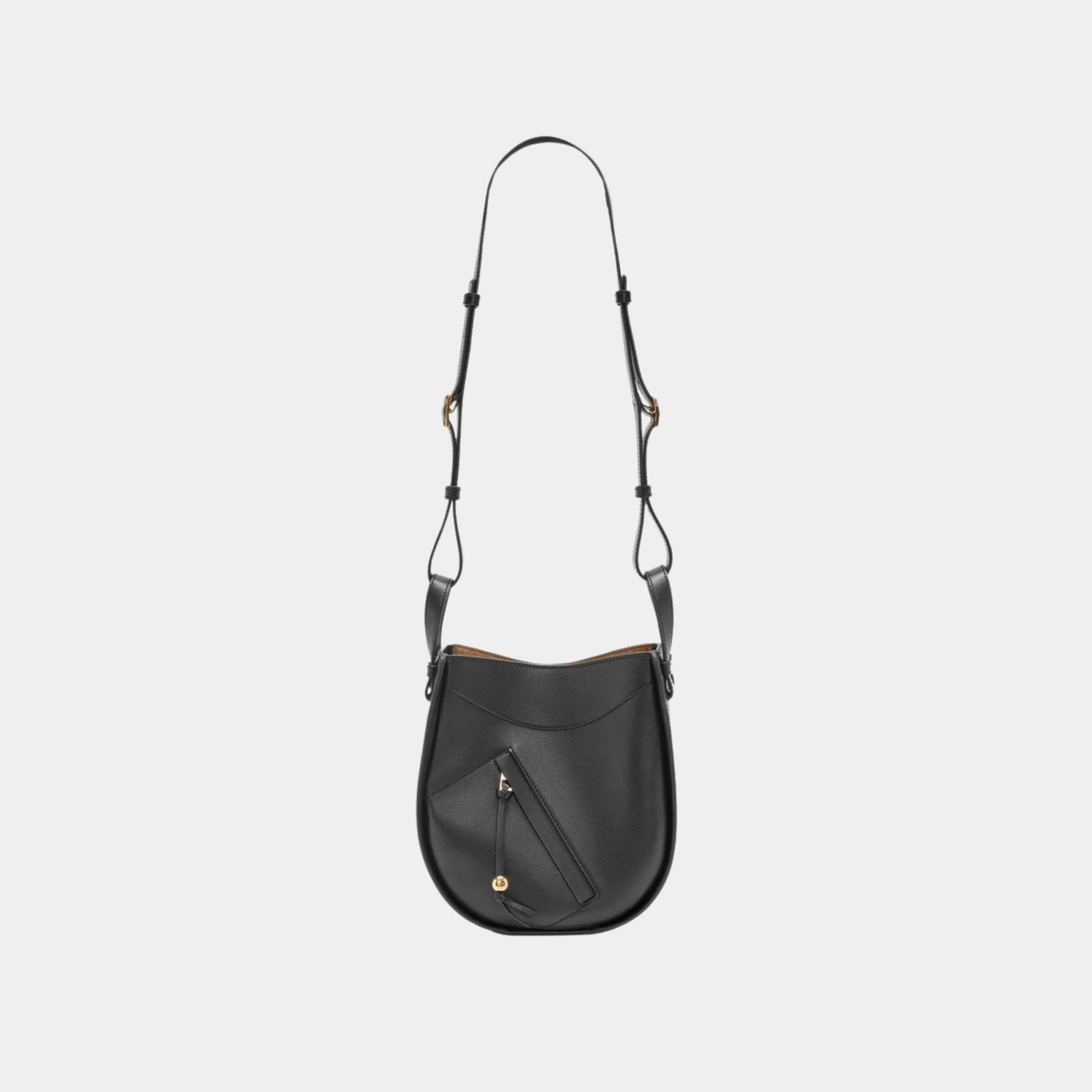 Hammock Slice Bag In Shiny Calfskin
