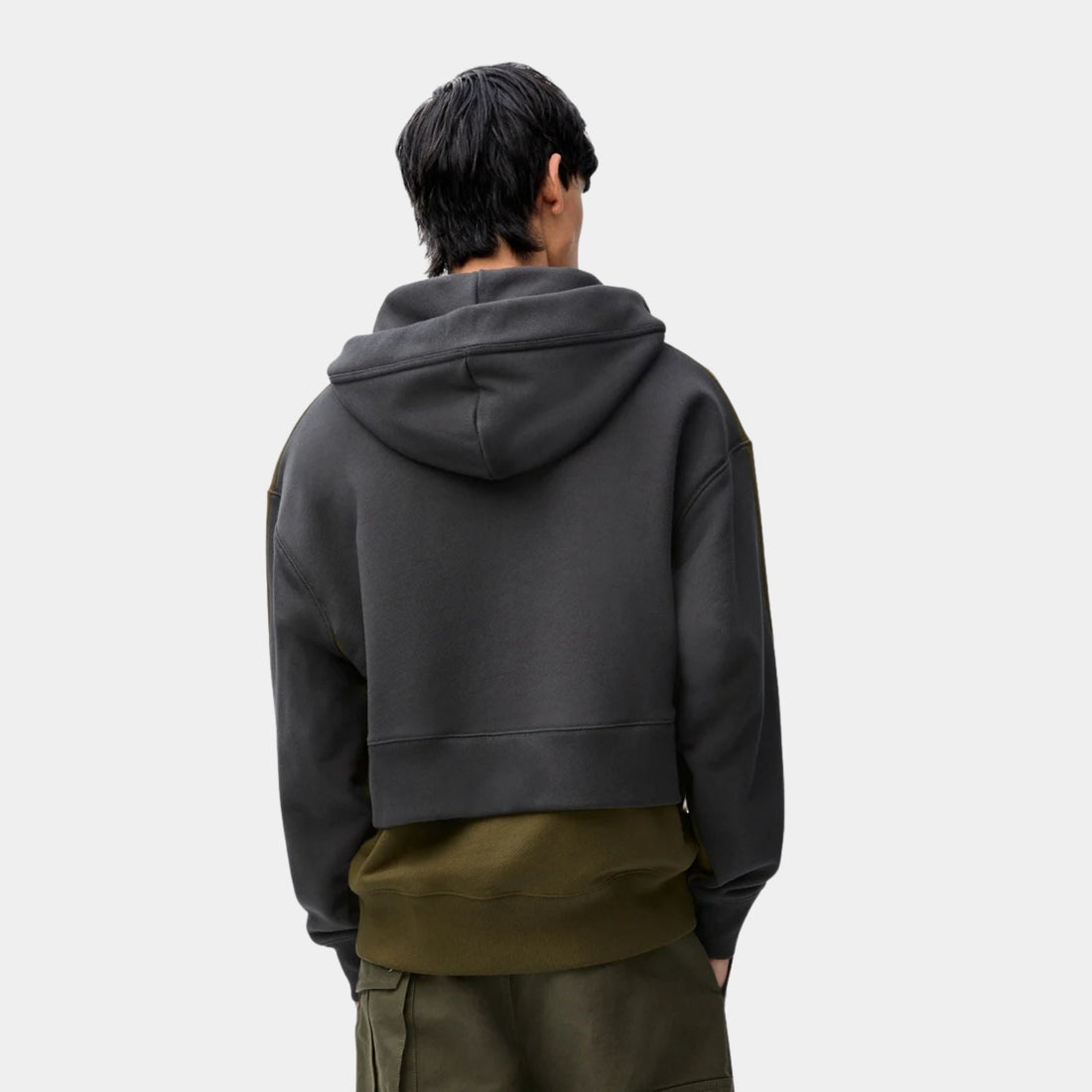 Hoodie in Cotton with Double Layer Construction