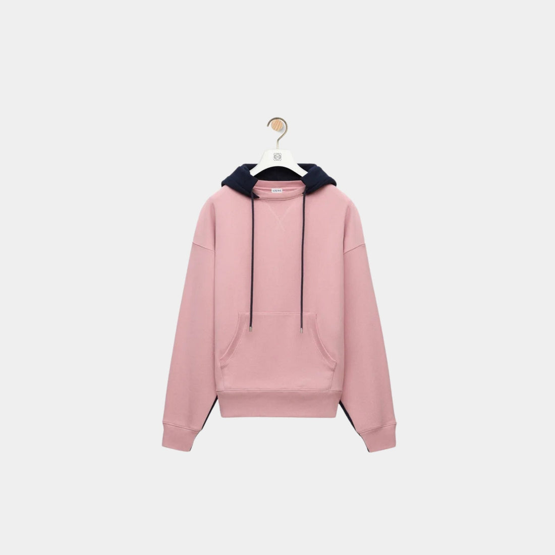 Hoodie in Cotton with Double Layer Construction