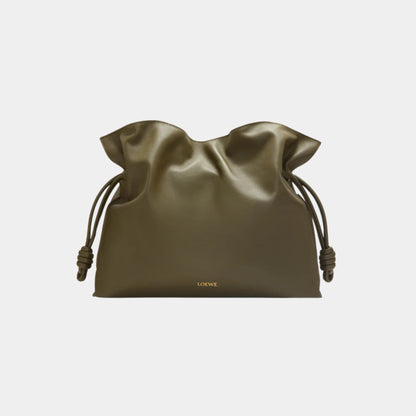 Large Flamenco Clutch Nappa Calf Leather