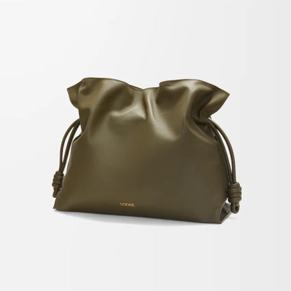 Large Flamenco Clutch Nappa Calf Leather