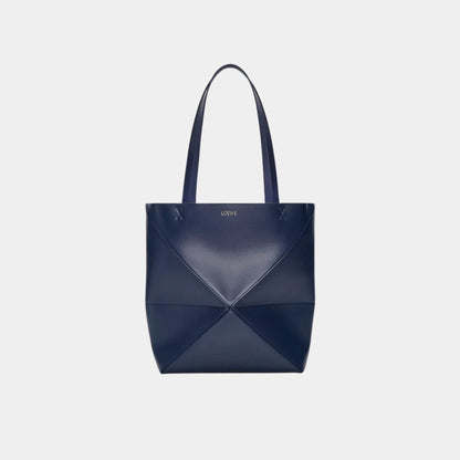 Medium Puzzle Fold Tote In Shiny Calfskin