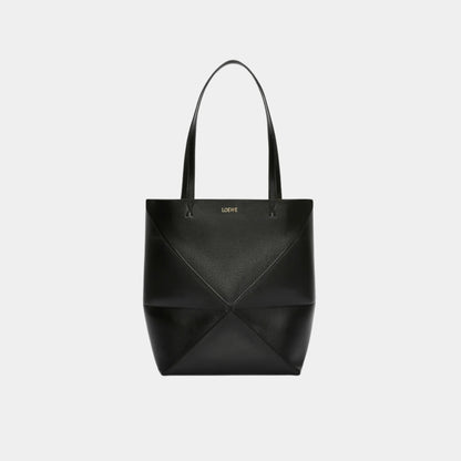 Medium Puzzle Fold Tote In Shiny Calfskin