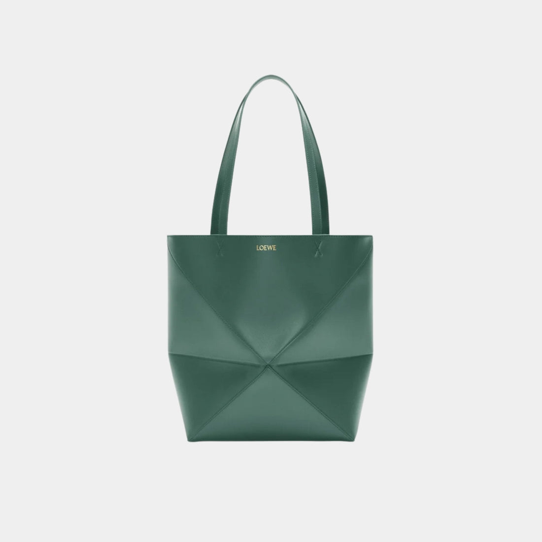 Medium Puzzle Fold Tote In Shiny Calfskin