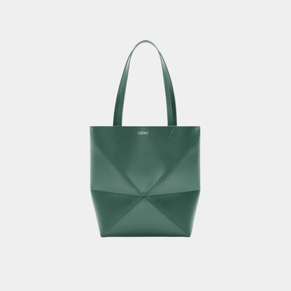 Medium Puzzle Fold Tote In Shiny Calfskin