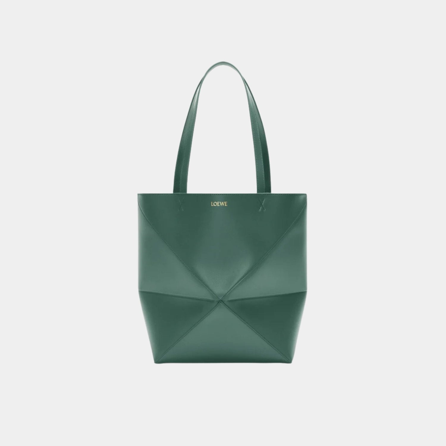 Medium Puzzle Fold Tote In Shiny Calfskin