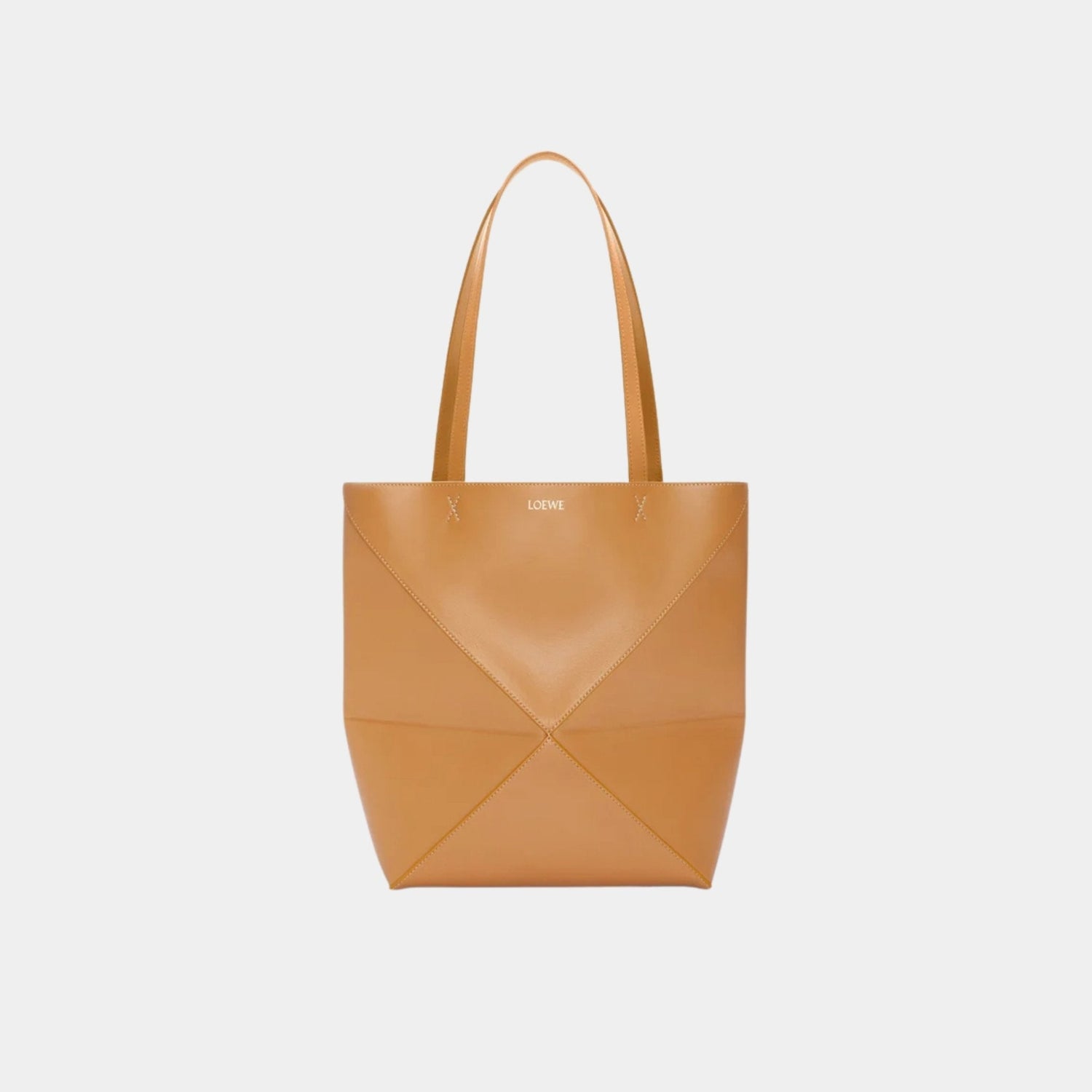 Medium Puzzle Fold Tote In Shiny Calfskin