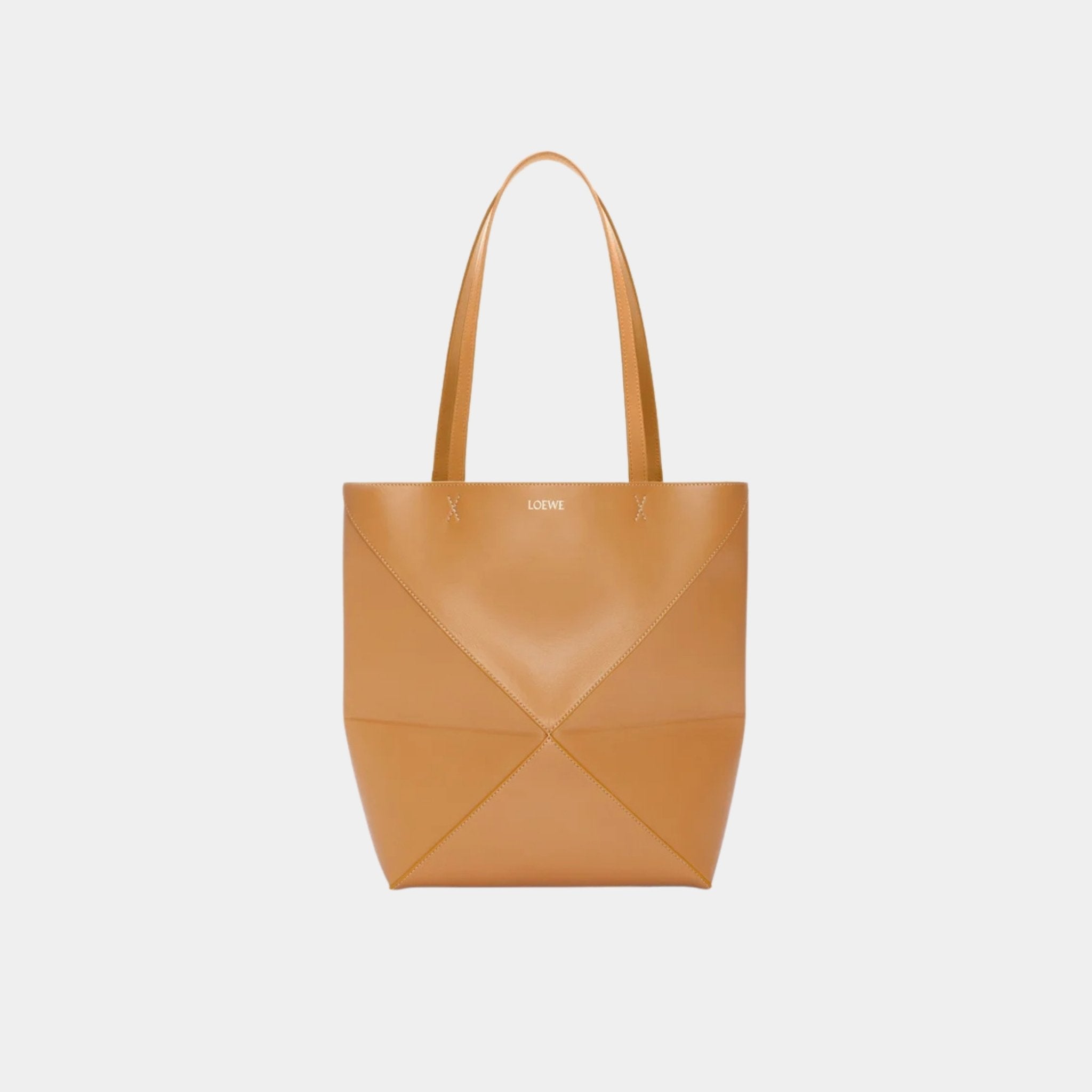 Medium Puzzle Fold Tote In Shiny Calfskin