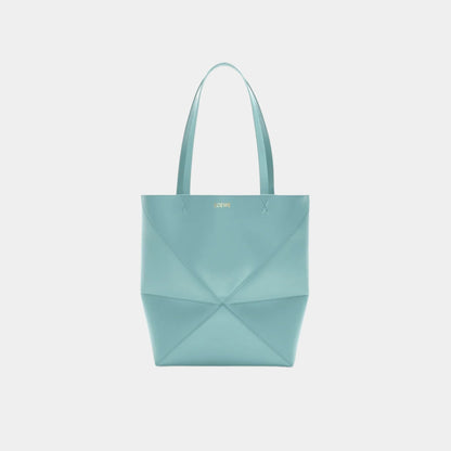 Medium Puzzle Fold Tote In Shiny Calfskin