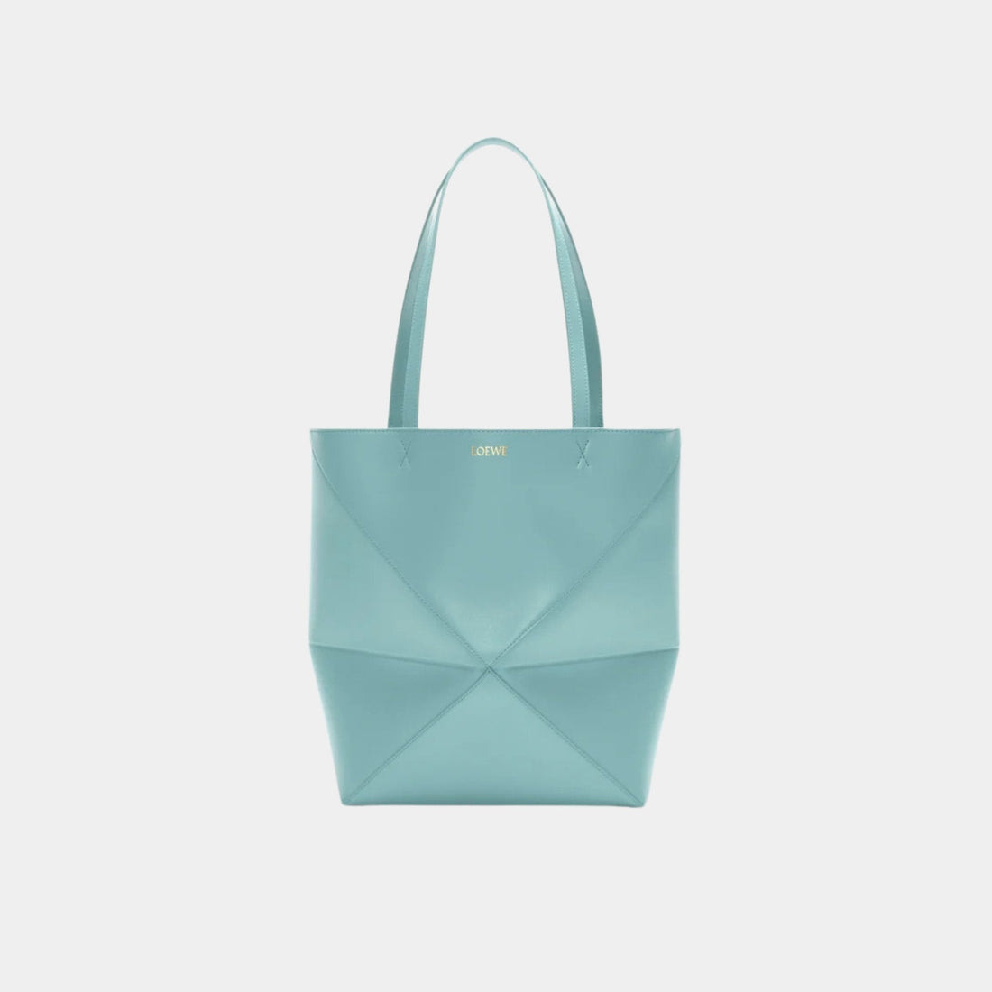 Medium Puzzle Fold Tote In Shiny Calfskin