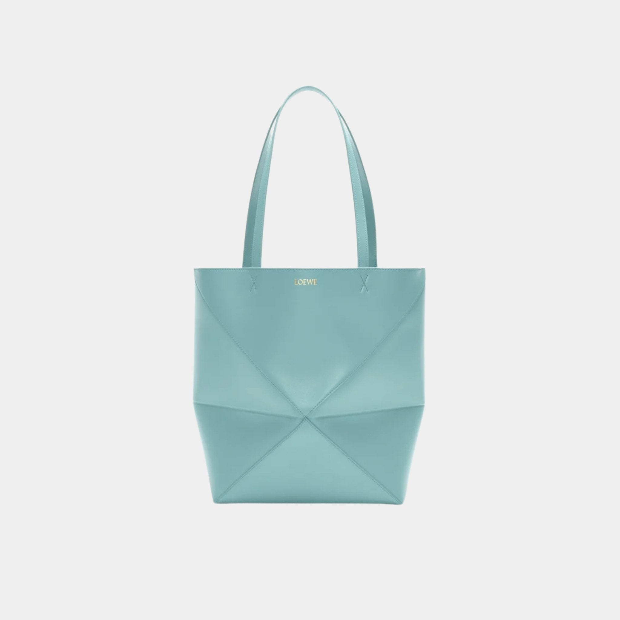 Medium Puzzle Fold Tote In Shiny Calfskin