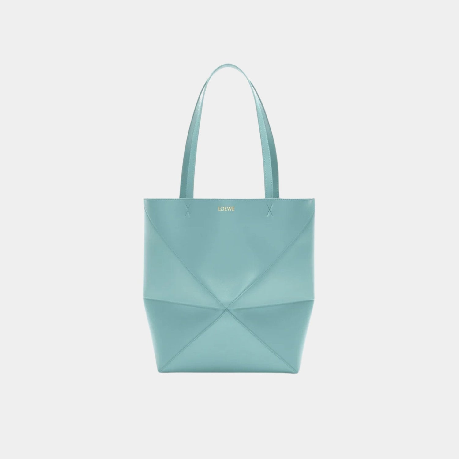 Medium Puzzle Fold Tote In Shiny Calfskin