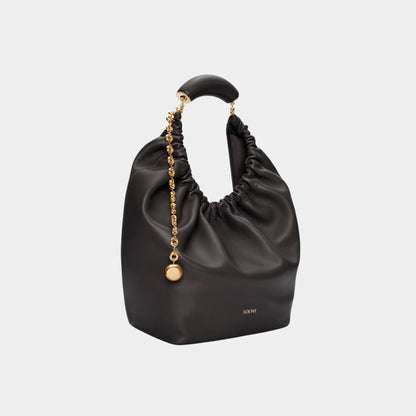 Medium-sized Squeeze Bag Velvety Nappa Lambskin