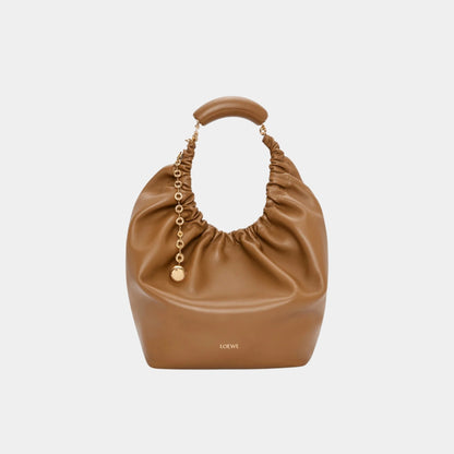 Medium-sized Squeeze Bag Velvety Nappa Lambskin