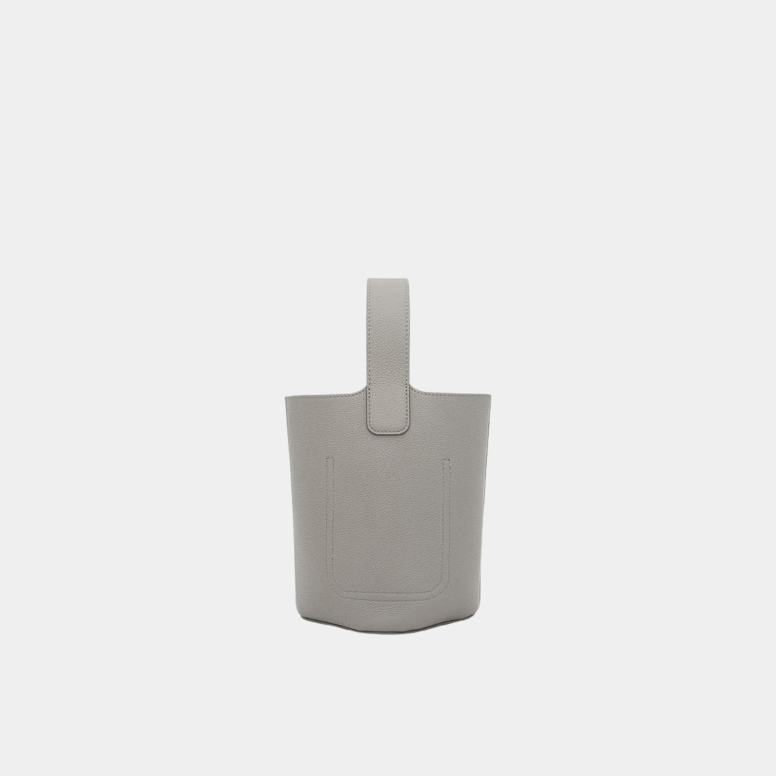 Mini Pebble Bucket Bag In Soft Grained Calfskin