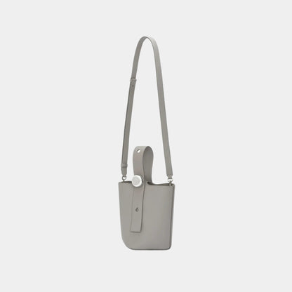 Mini Pebble Bucket Bag In Soft Grained Calfskin
