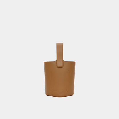 Mini Pebble Bucket In Smooth Calfskin