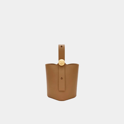 Mini Pebble Bucket In Smooth Calfskin