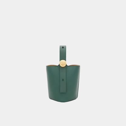 Mini Pebble Bucket In Smooth Calfskin