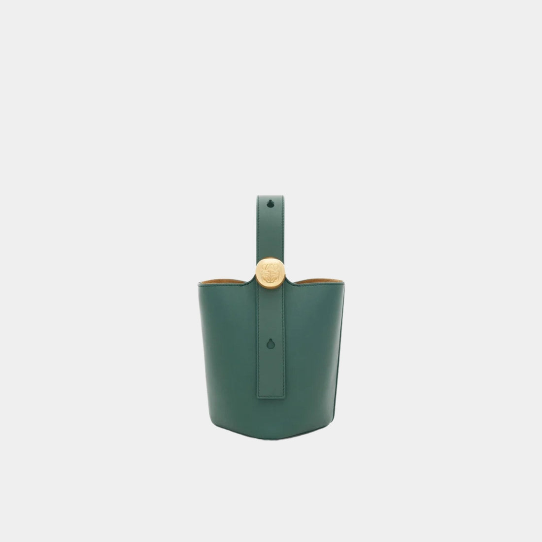 Mini Pebble Bucket In Smooth Calfskin