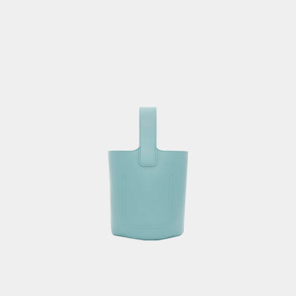 Mini Pebble Bucket In Smooth Calfskin