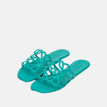 Petal Anagram Slide In Soft Calfskin