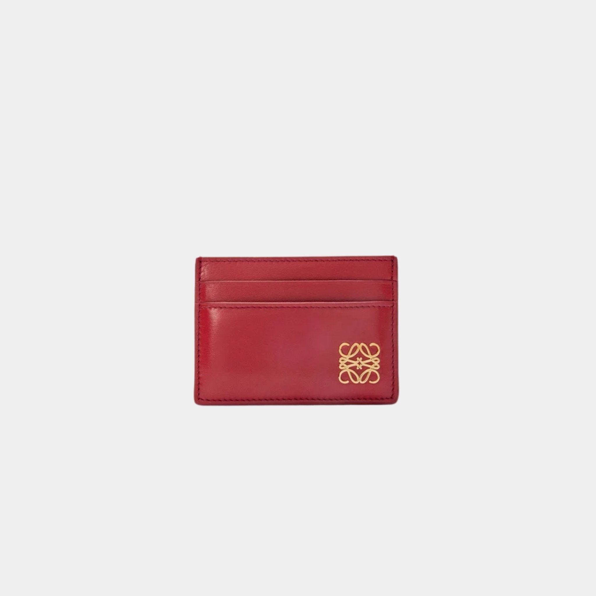 Puffer Anagram Plain Cardholder In Shiny Nappa Calfskin