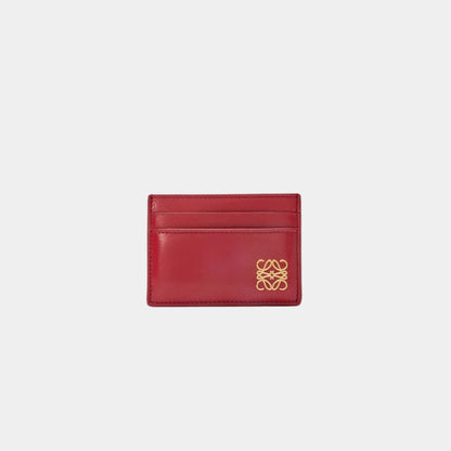Puffer Anagram Plain Cardholder In Shiny Nappa Calfskin