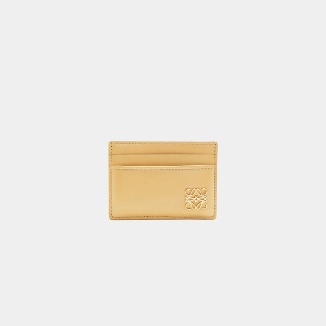 Puffer Anagram Plain Cardholder In Shiny Nappa Calfskin