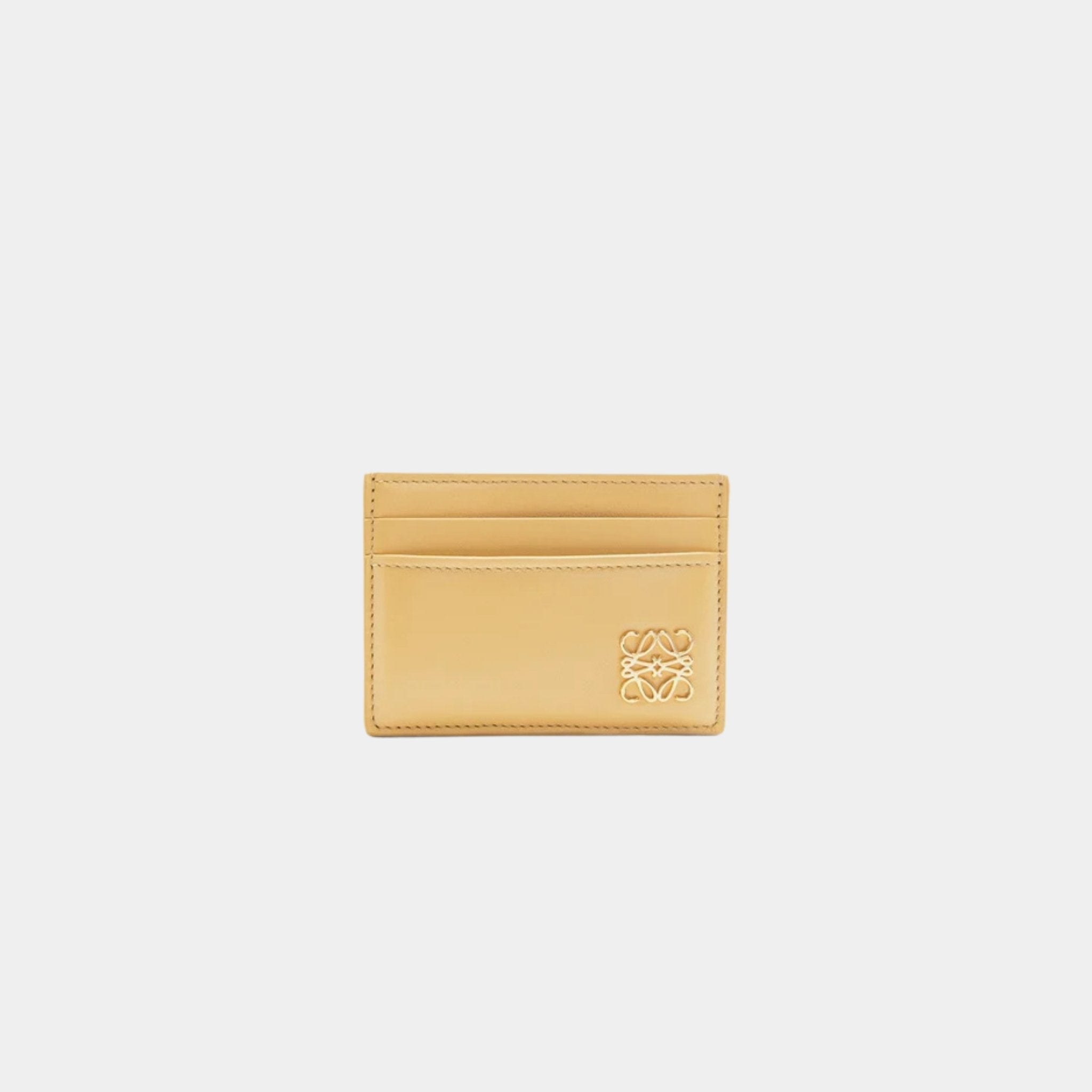 Puffer Anagram Plain Cardholder In Shiny Nappa Calfskin