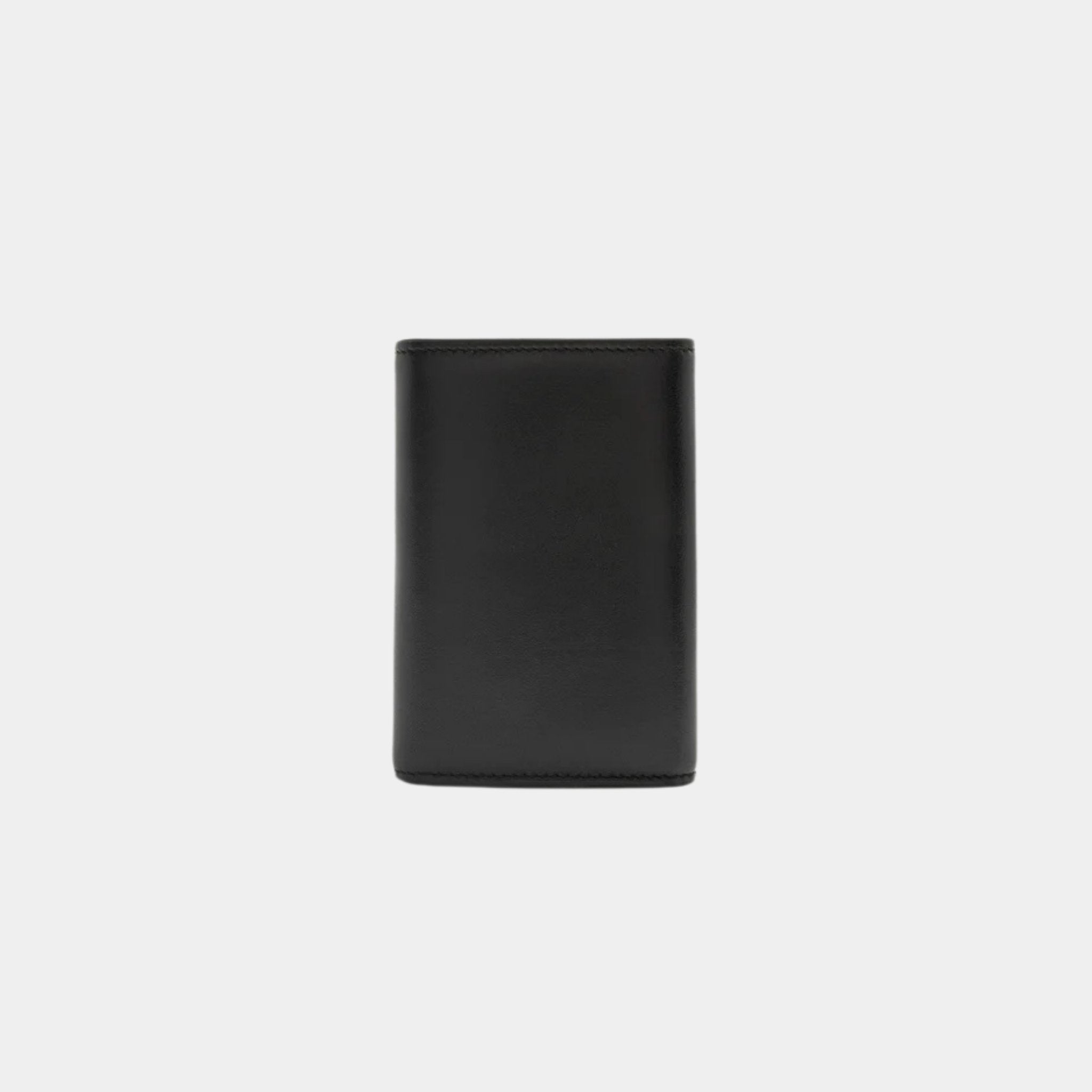 Puffer Anagram Small Vertical Wallet In Shiny Nappa Calfskin