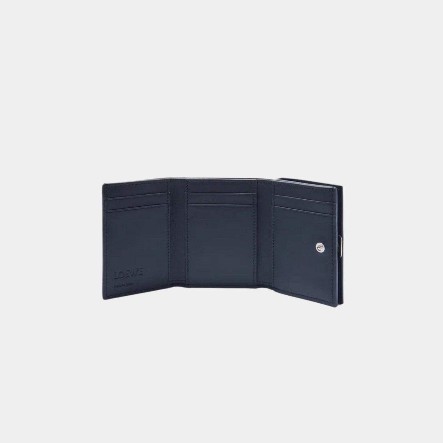 Puffer Anagram Trifold Wallet In Shiny Nappa Calfskin