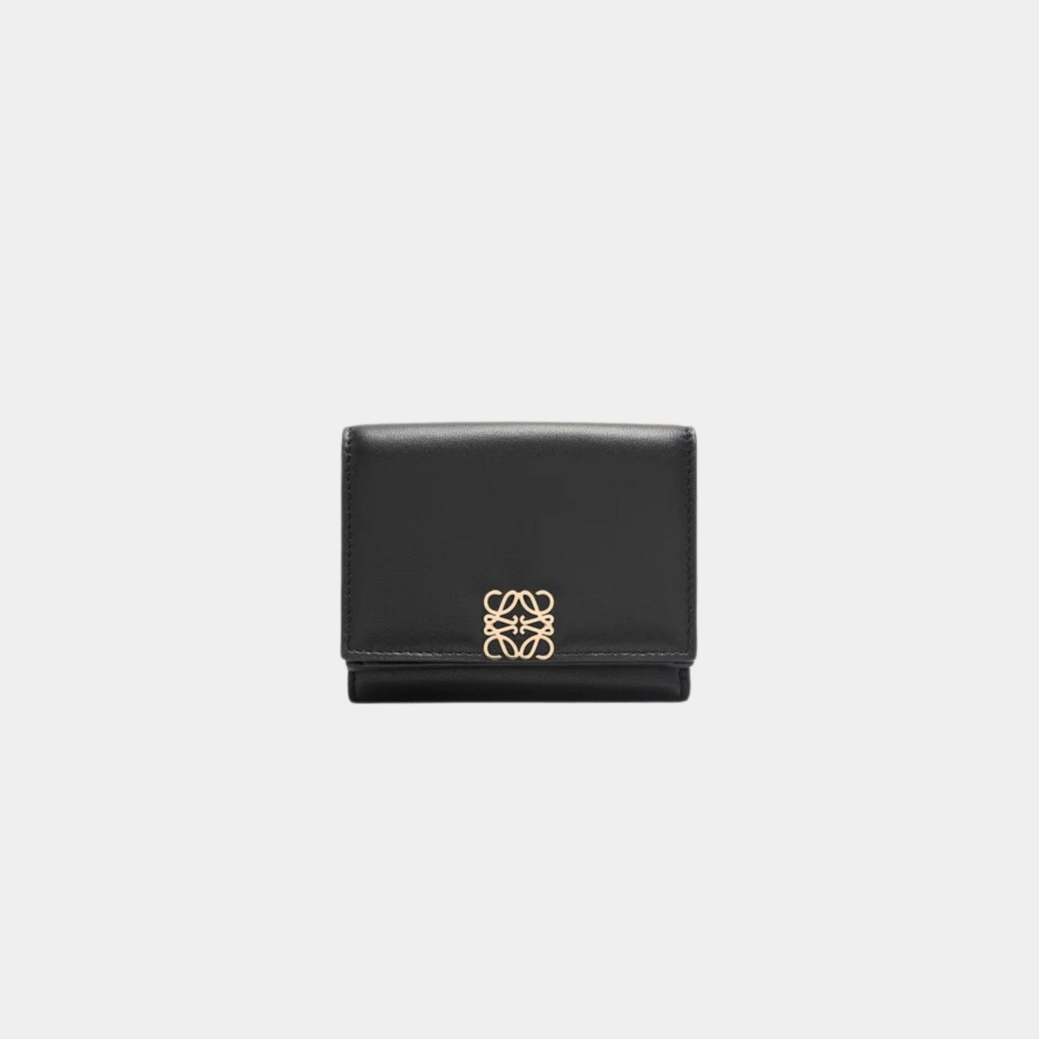 Puffer Anagram Trifold Wallet In Shiny Nappa Calfskin