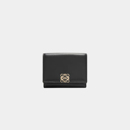 Puffer Anagram Trifold Wallet In Shiny Nappa Calfskin