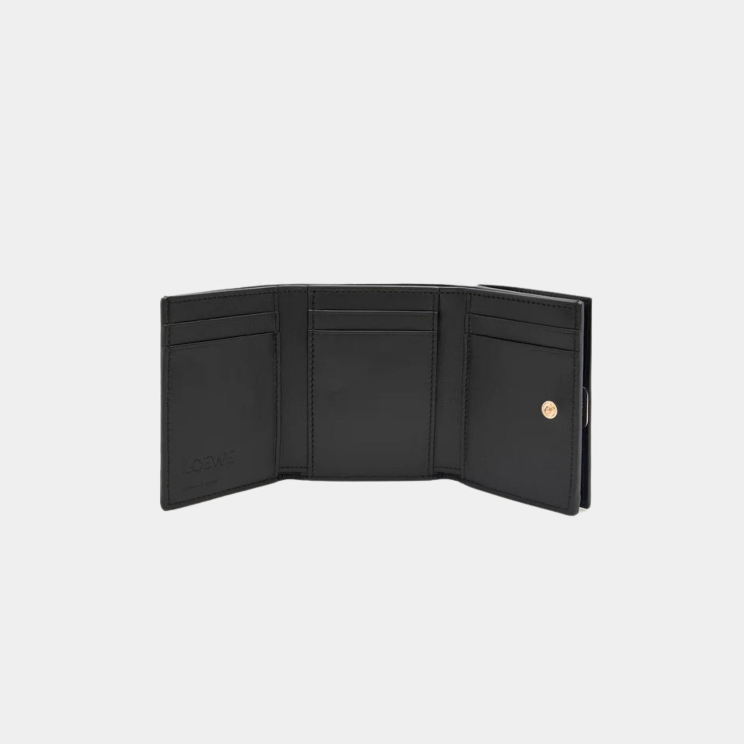 Puffer Anagram Trifold Wallet In Shiny Nappa Calfskin