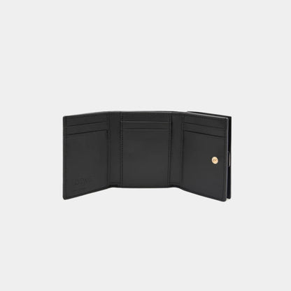 Puffer Anagram Trifold Wallet In Shiny Nappa Calfskin