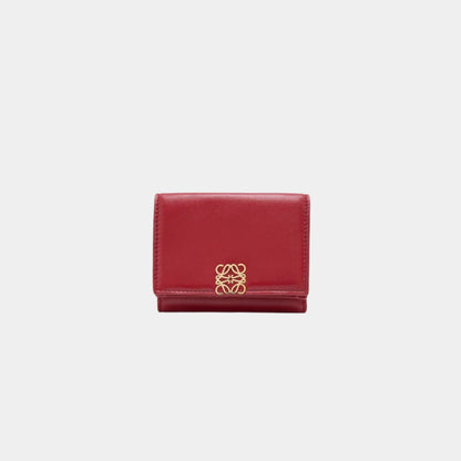 Puffer Anagram Trifold Wallet In Shiny Nappa Calfskin