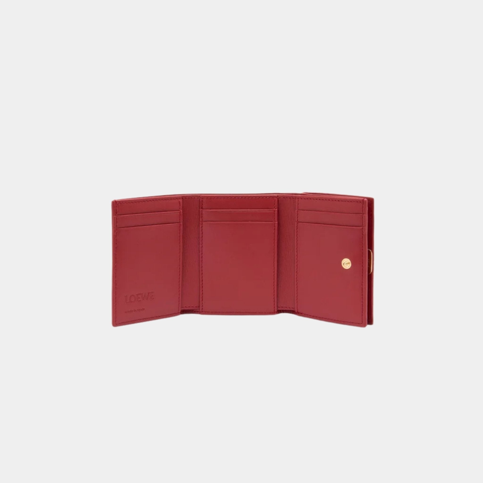 Puffer Anagram Trifold Wallet In Shiny Nappa Calfskin