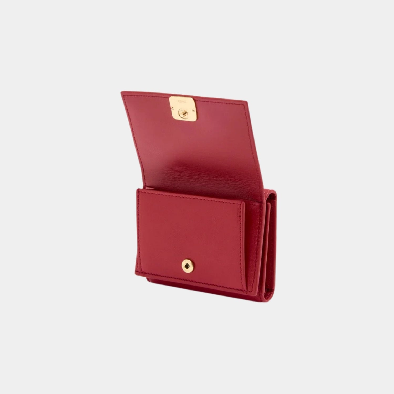 Puffer Anagram Trifold Wallet In Shiny Nappa Calfskin