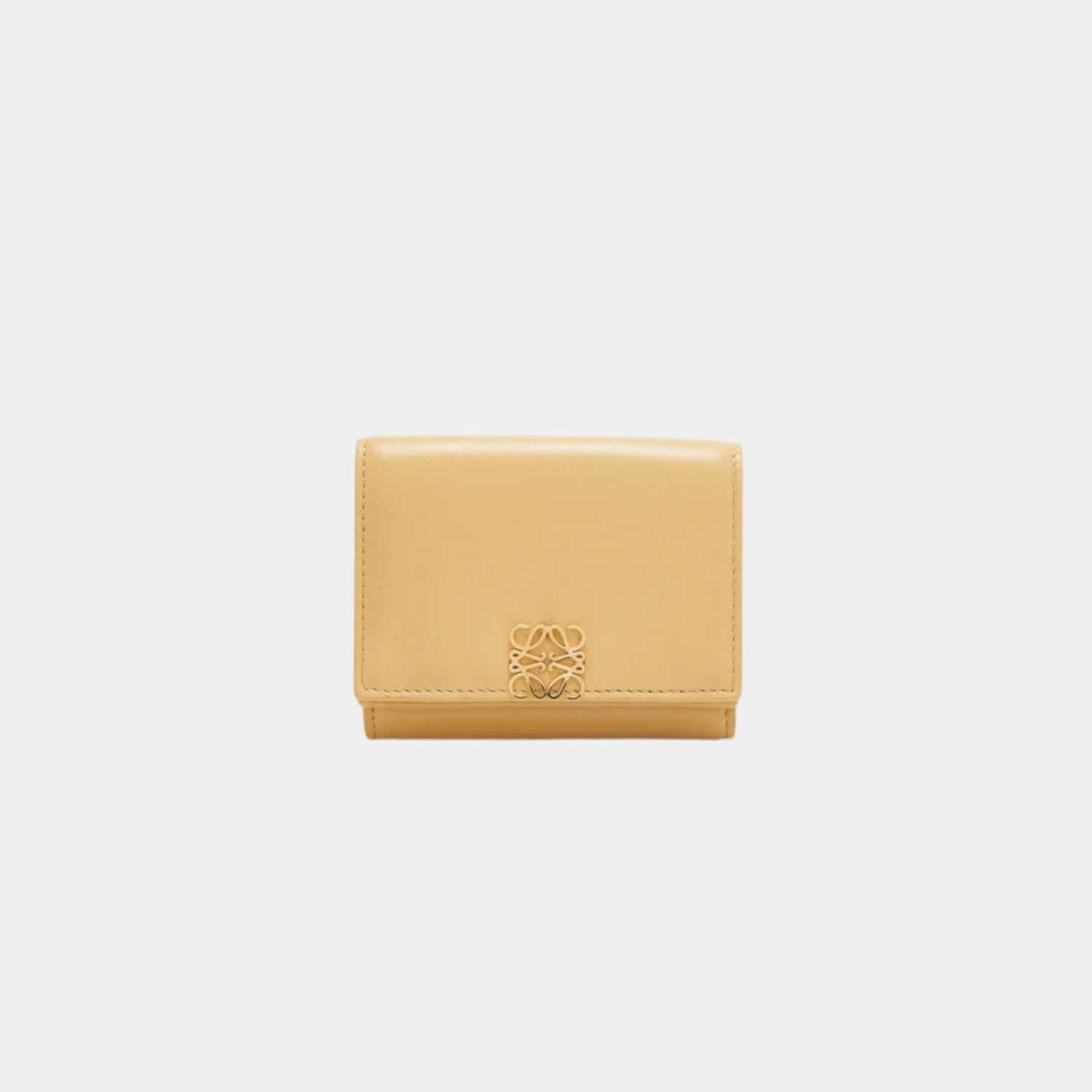 Puffer Anagram Trifold Wallet In Shiny Nappa Calfskin