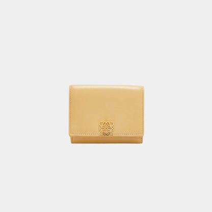 Puffer Anagram Trifold Wallet In Shiny Nappa Calfskin