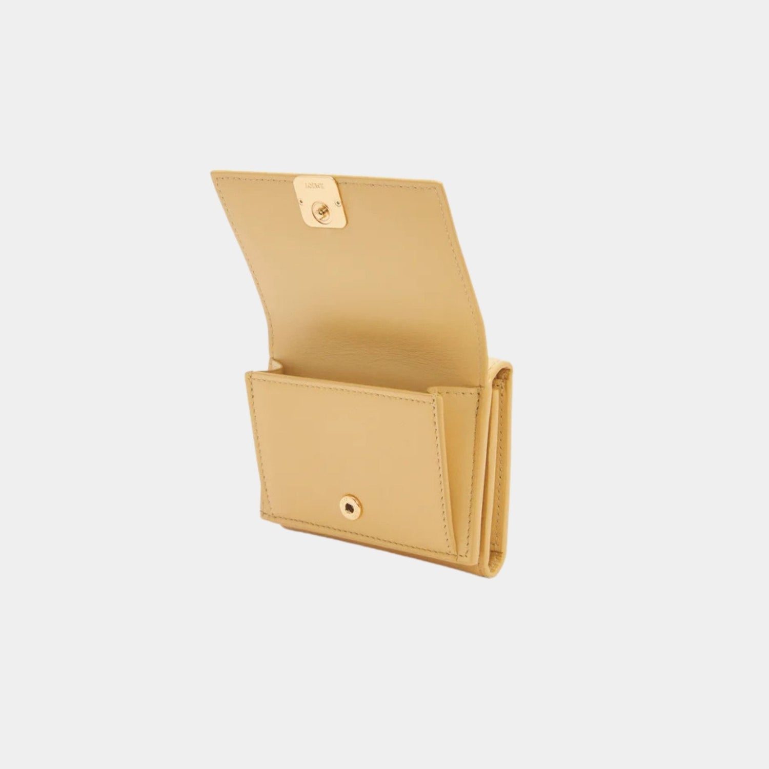 Puffer Anagram Trifold Wallet In Shiny Nappa Calfskin