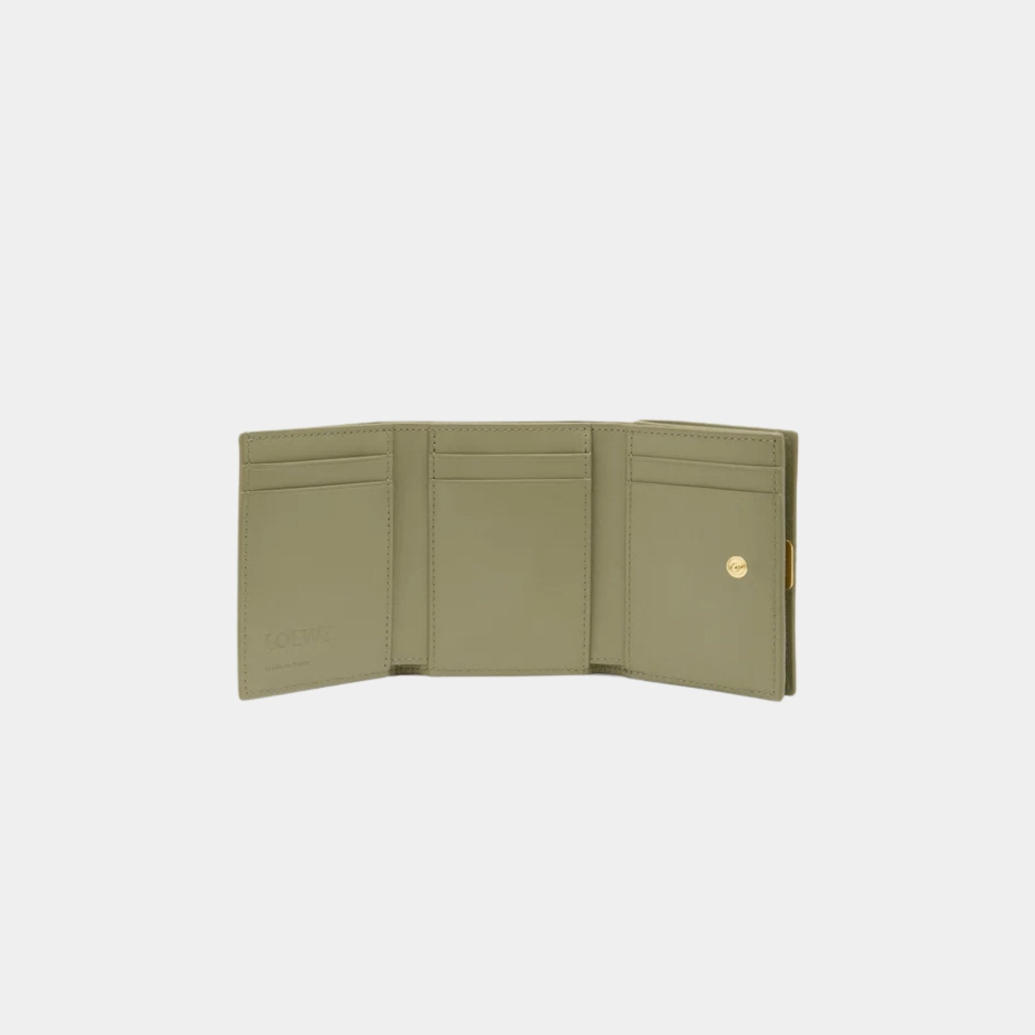 Puffer Anagram Trifold Wallet In Shiny Nappa Calfskin