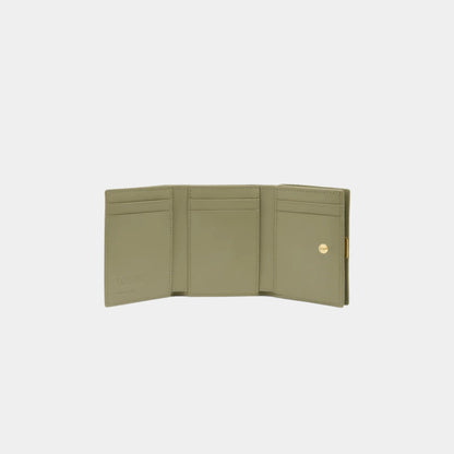 Puffer Anagram Trifold Wallet In Shiny Nappa Calfskin