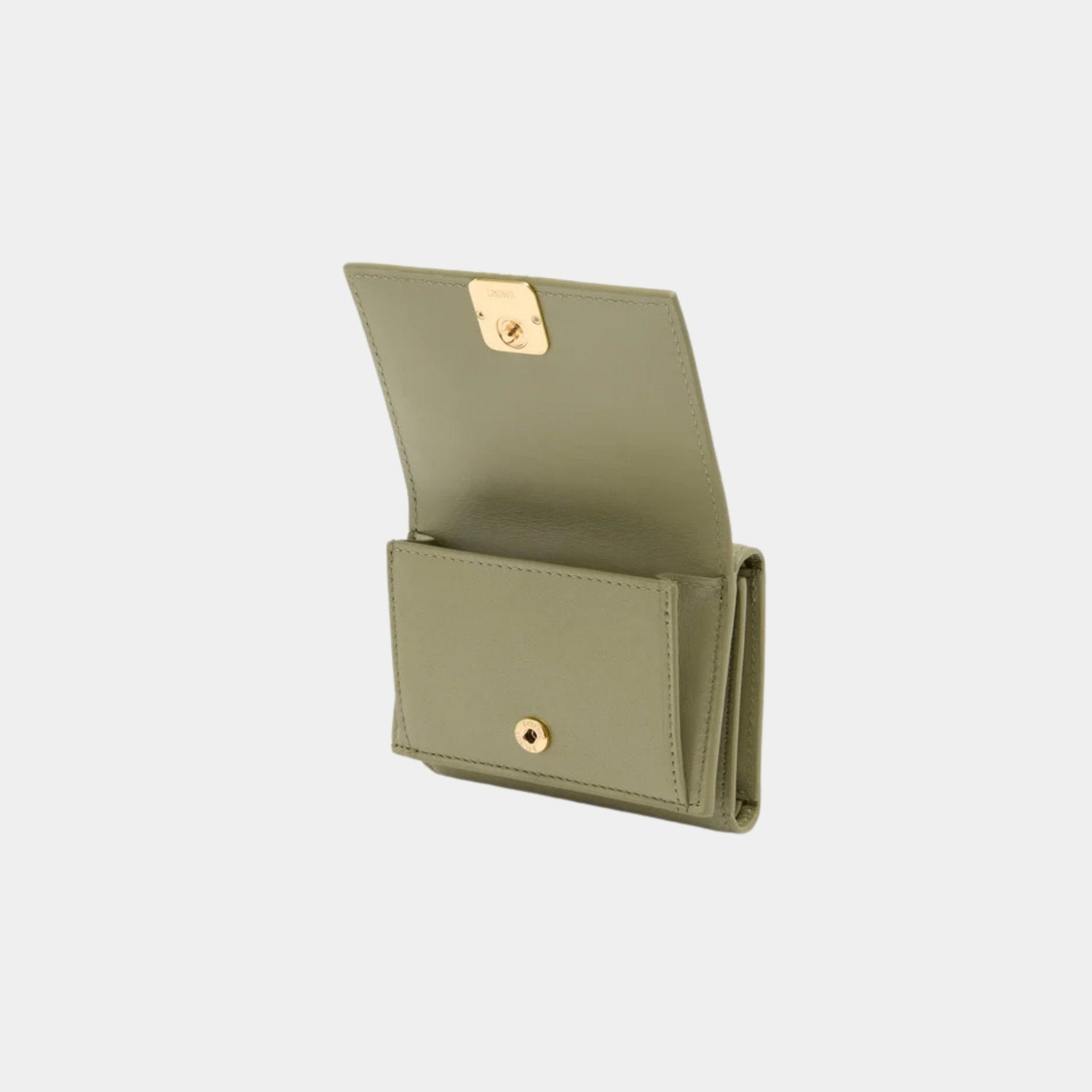 Puffer Anagram Trifold Wallet In Shiny Nappa Calfskin